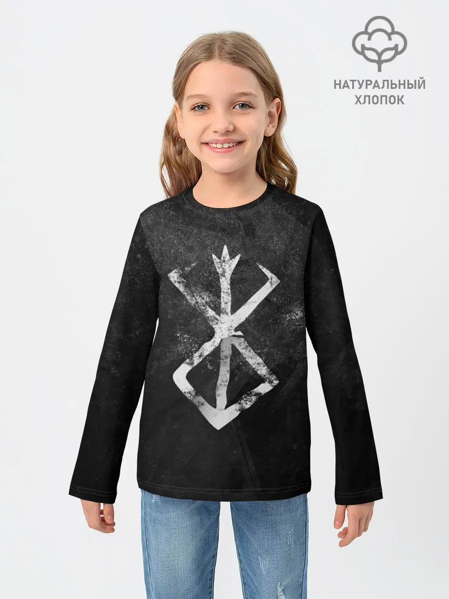 Детский лонгслив / BERSERK LOGO GRUNGE
