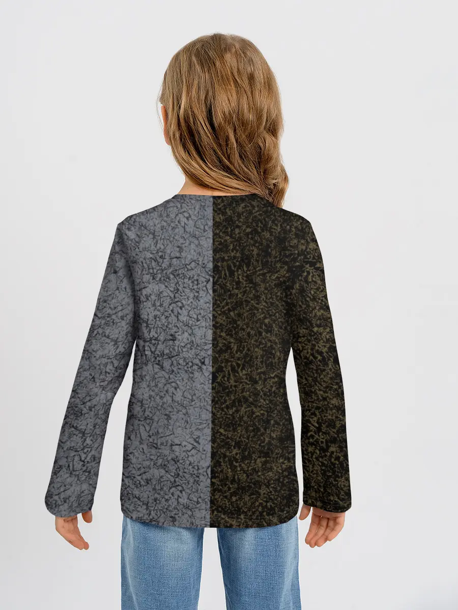 Детский лонгслив / Полярность металлических цветов