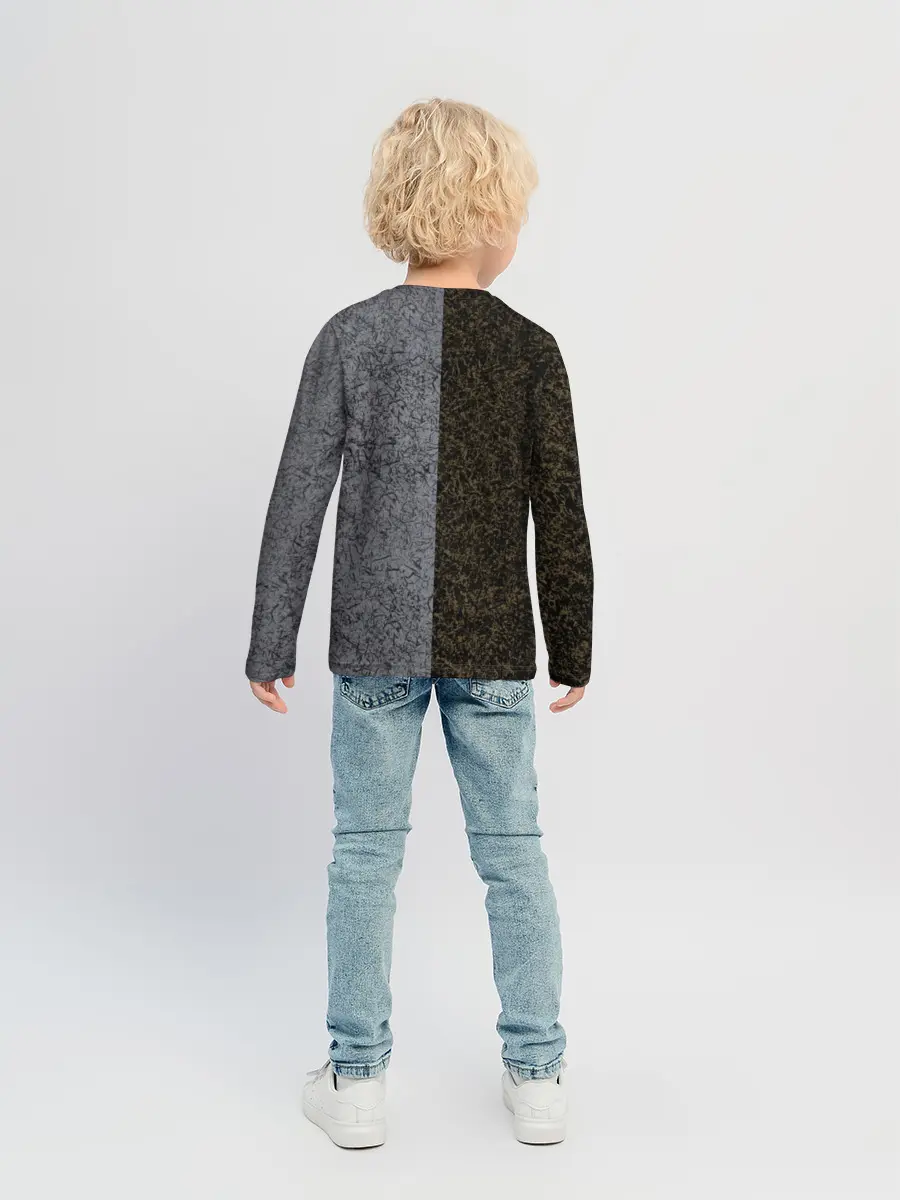 Детский лонгслив / Полярность металлических цветов