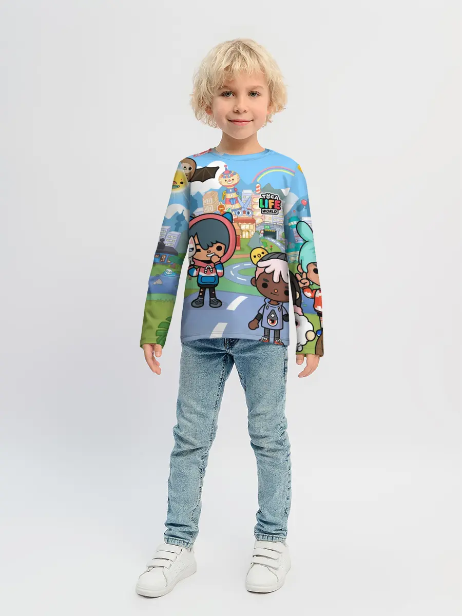 Детский лонгслив / Toca Boca | Город
