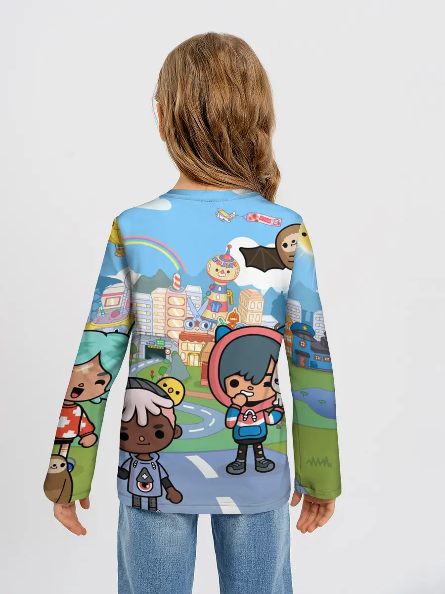 Детский лонгслив / Toca Boca | Город