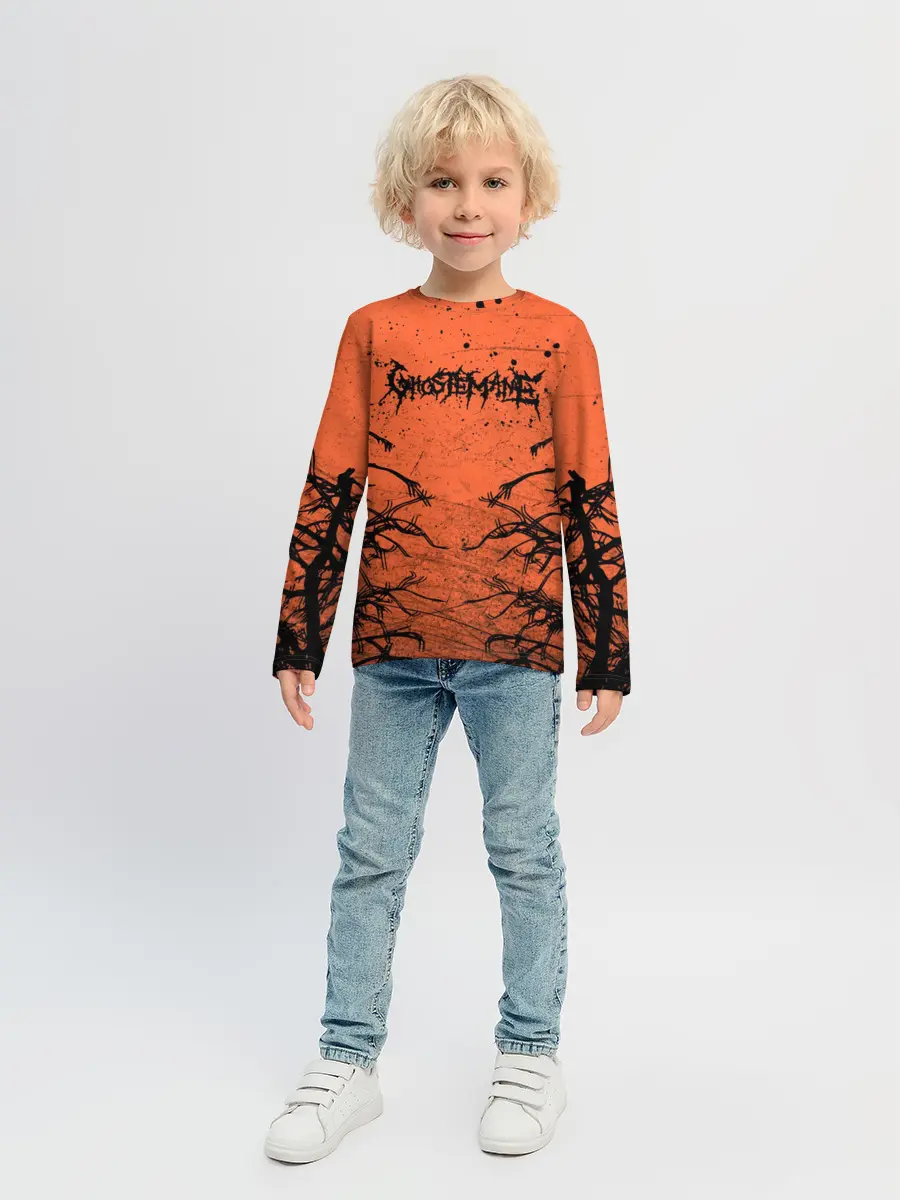 Детский лонгслив / Ghostemane Forest Grunge | Гостмейн Лес