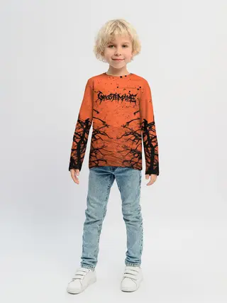 Детский лонгслив / Ghostemane Forest Grunge | Гостмейн Лес