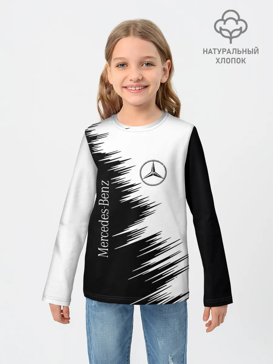 Детский лонгслив / mercedes benz