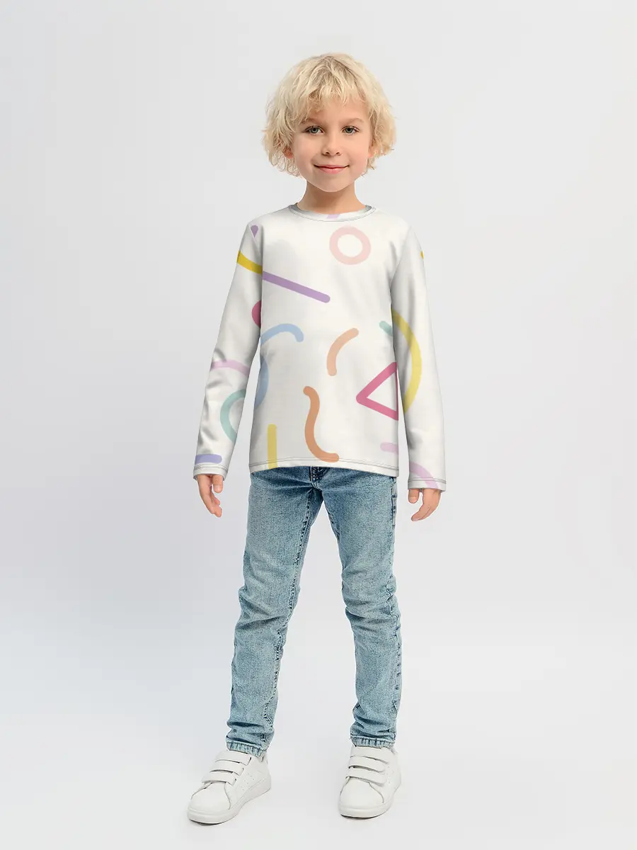 Детский лонгслив / Разные линии