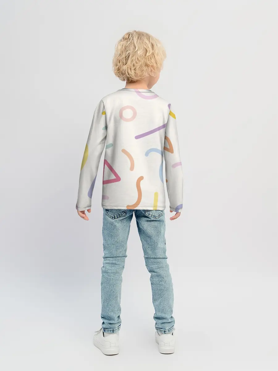 Детский лонгслив / Разные линии