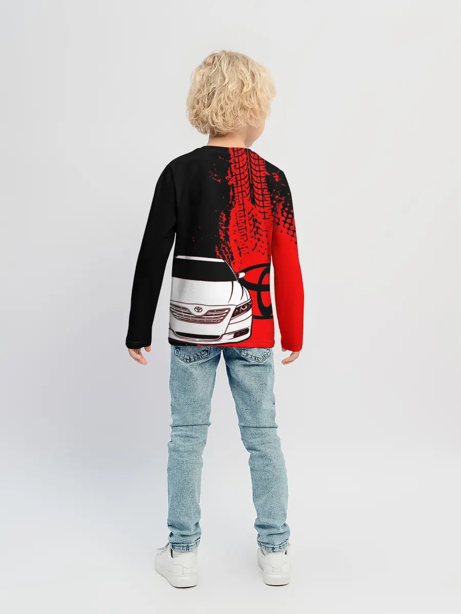 Детский лонгслив / Camry Toyota glitch