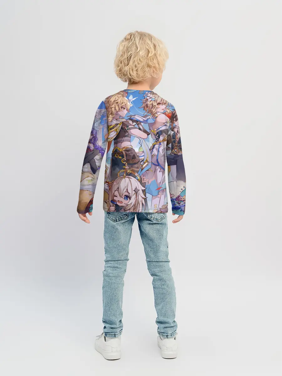 Детский лонгслив / Genshin impact день рождение