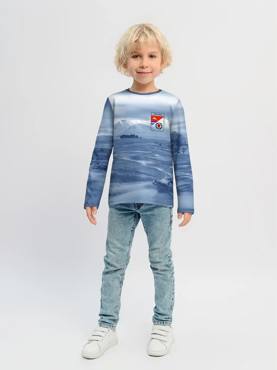 Детский лонгслив / Оротукан | Без текста