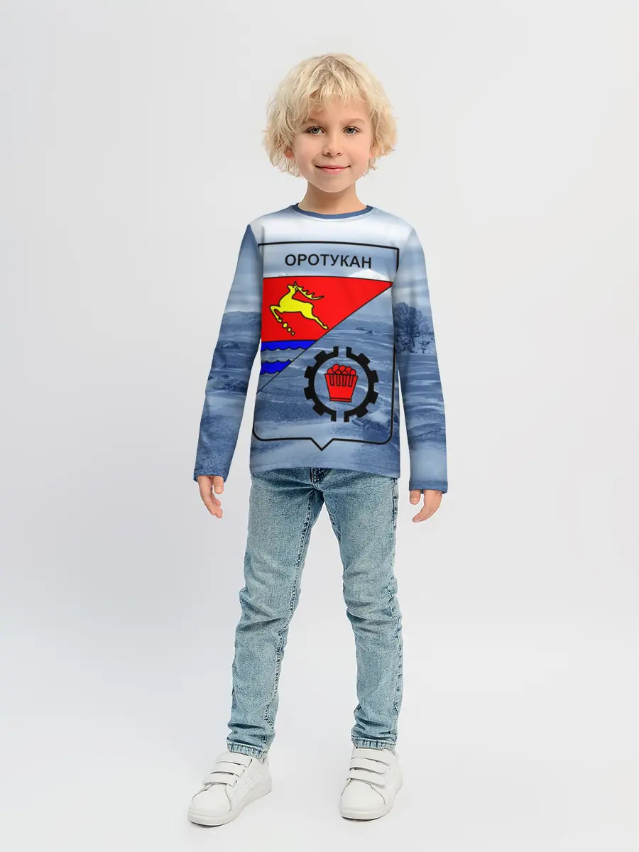 Детский лонгслив / Герб Оротукан