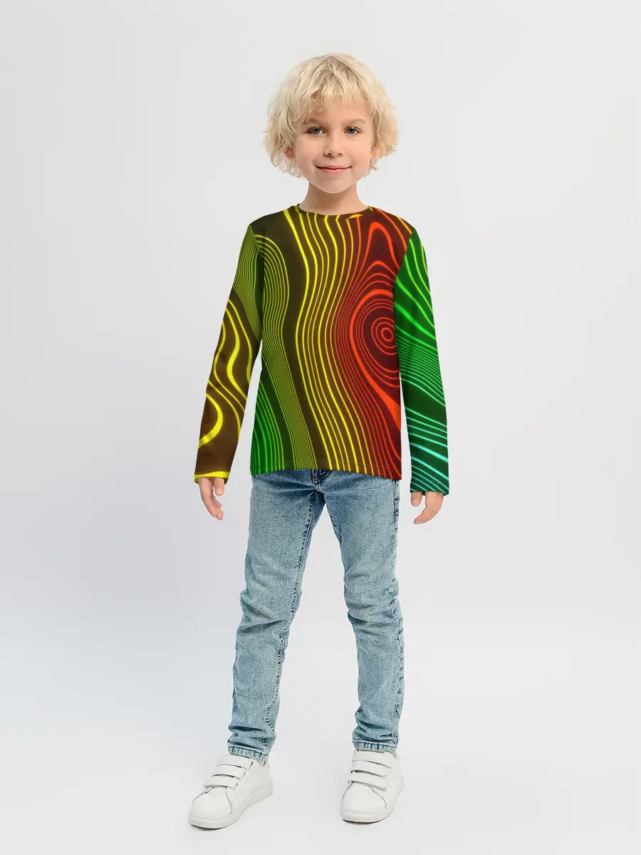 Детский лонгслив / КАРТОГРАФИЧЕСКАЯ ПРОЕКЦИЯ