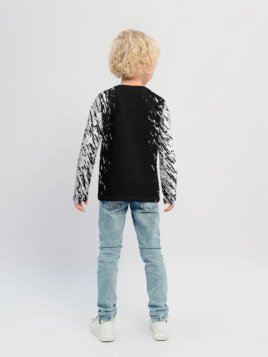 Детский лонгслив / Берсерк серьезный взгляд.