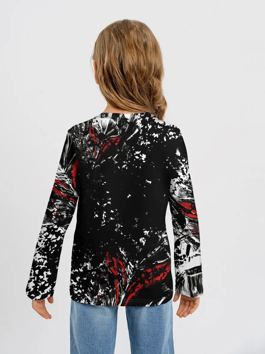 Детский лонгслив / Берсерк Черная маска