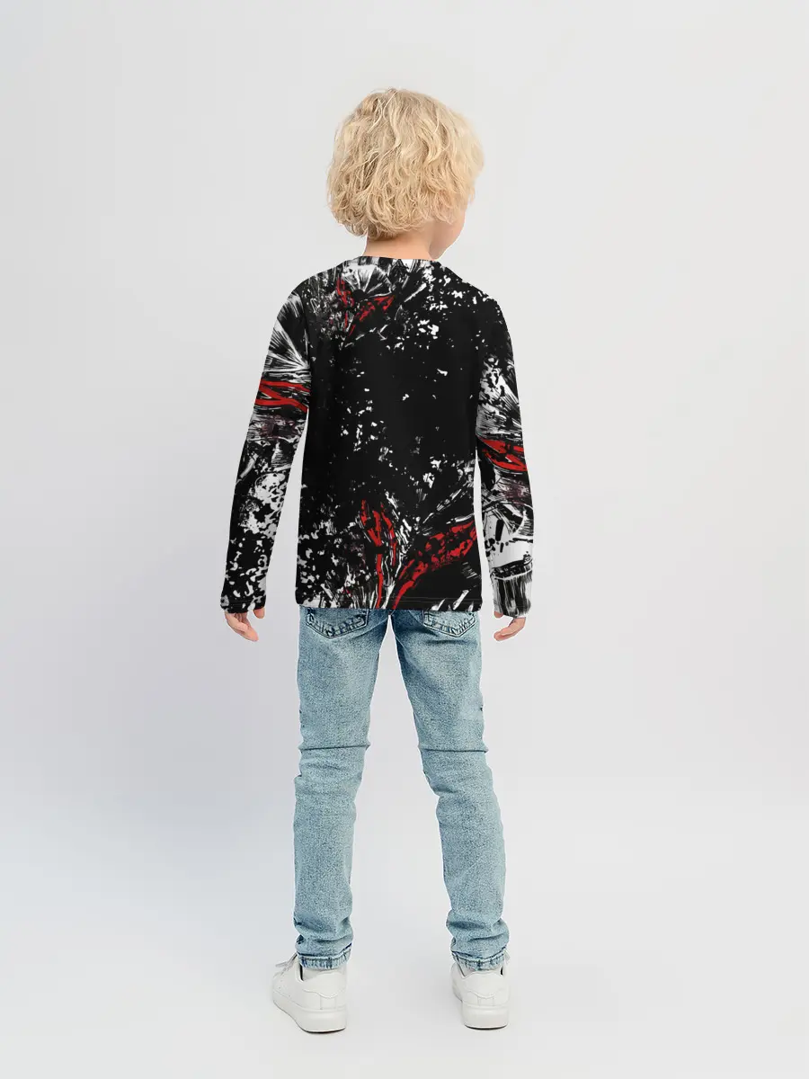 Детский лонгслив / Берсерк Черная маска