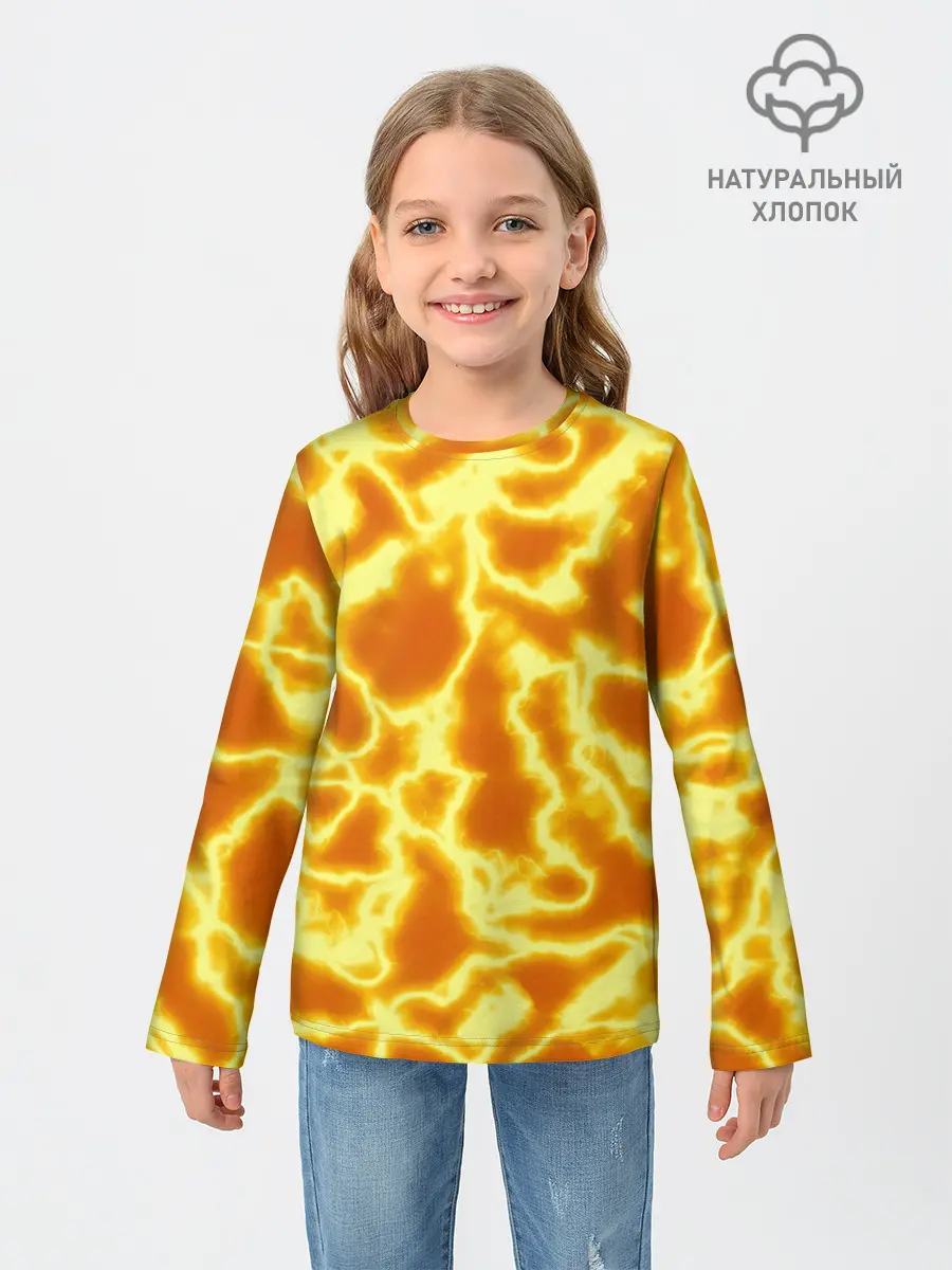 Детский лонгслив / Огненная вспышка
