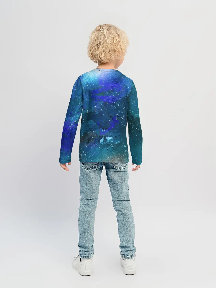 Детский лонгслив / Космическое облако