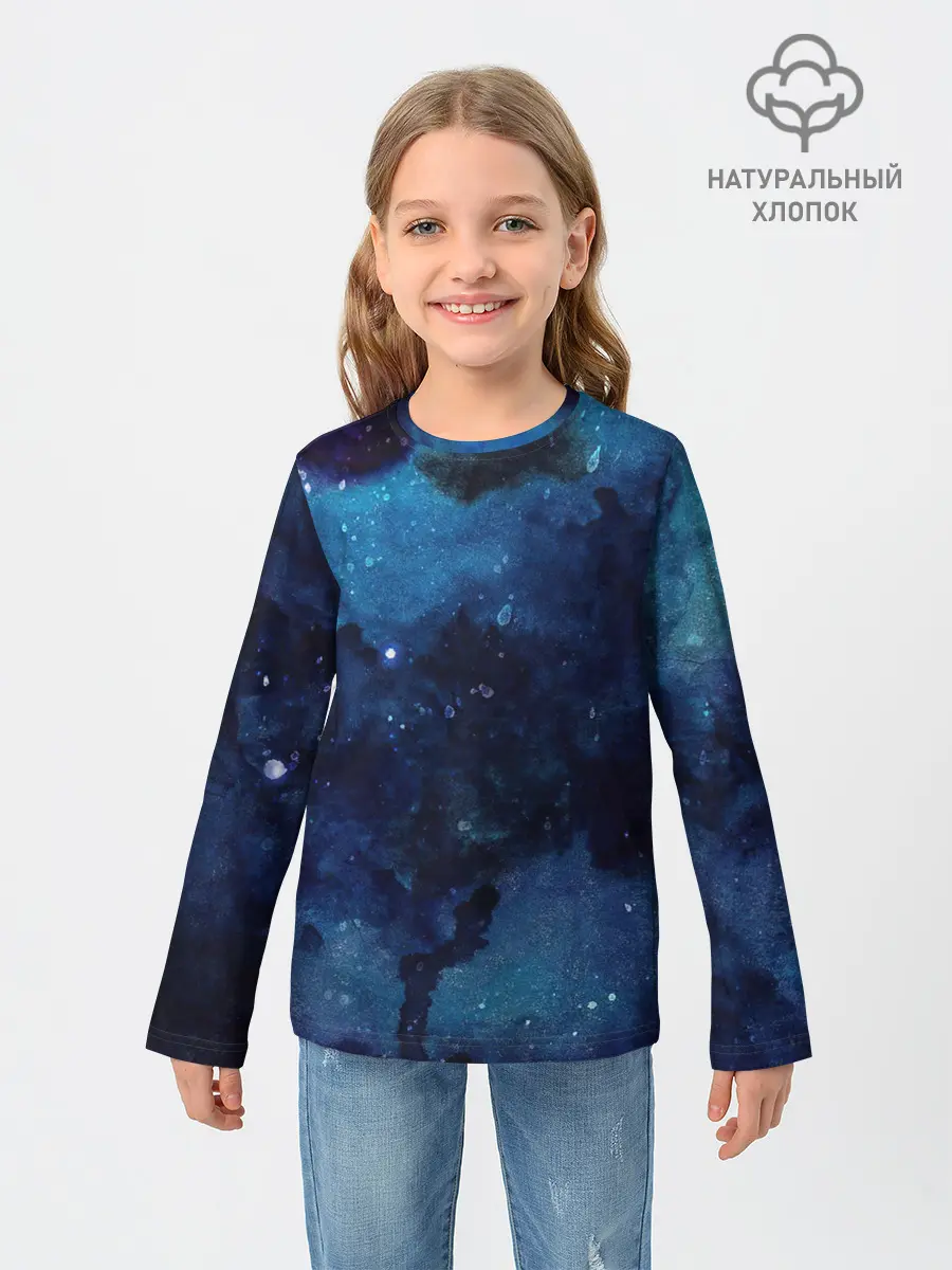 Детский лонгслив / Темнота глубин