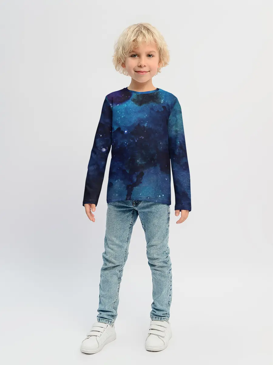 Детский лонгслив / Темнота глубин