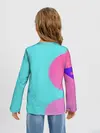 Детский лонгслив / Розово-голубой градиент