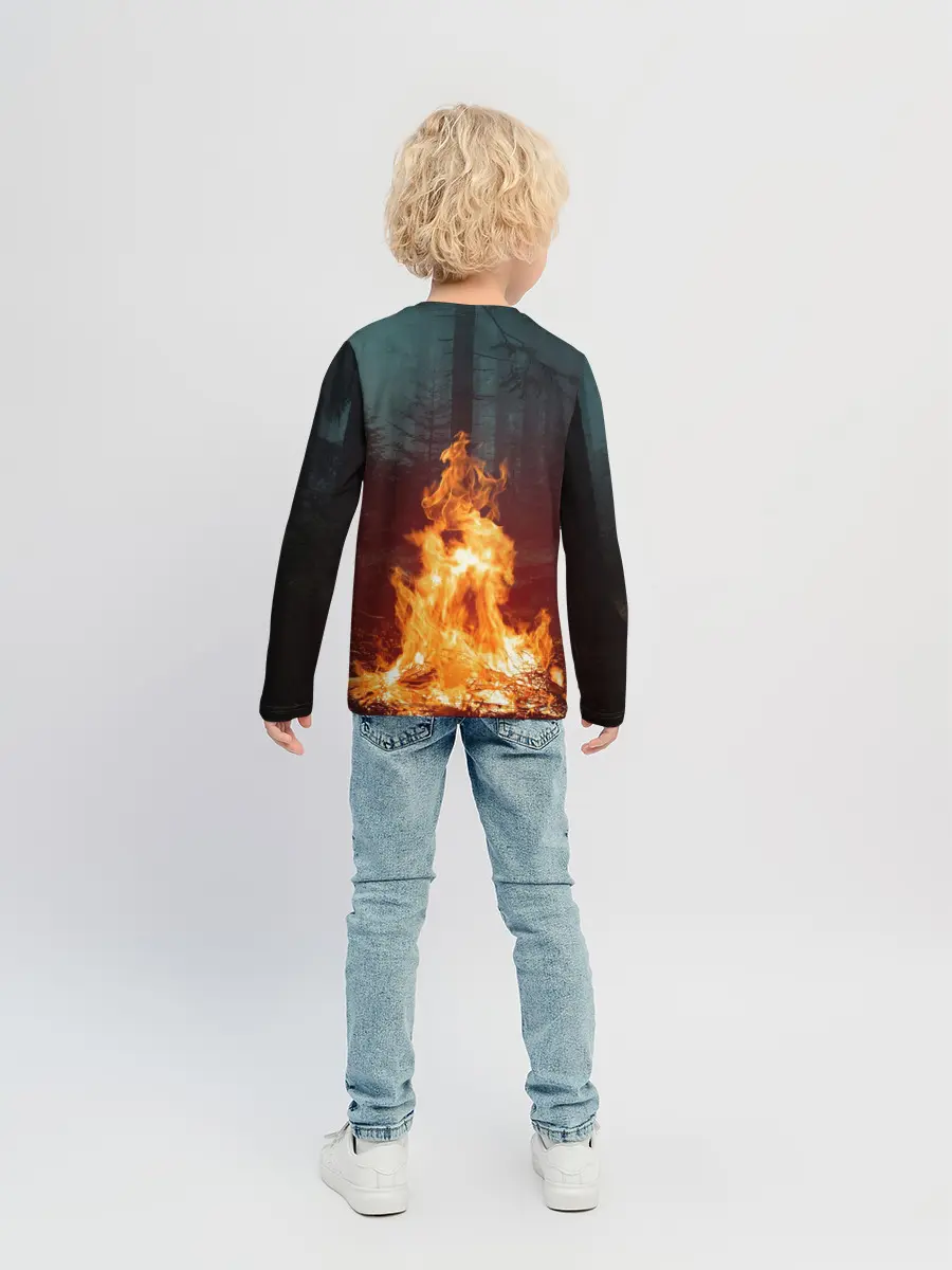 Детский лонгслив / Пикник в лесу