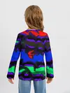 Детский лонгслив / Абстрактный узор цветных оттенков