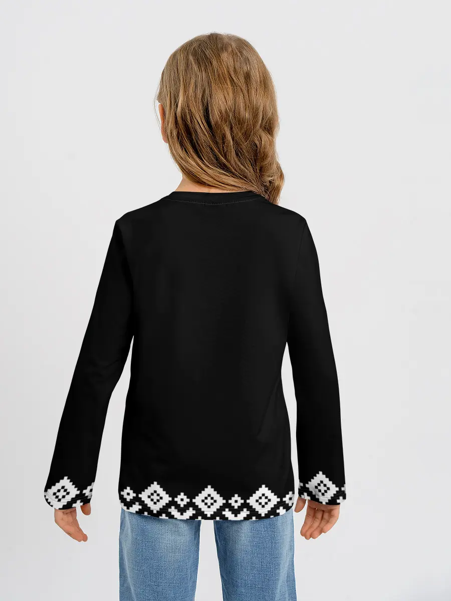 Детский лонгслив / Славянский бог Перун