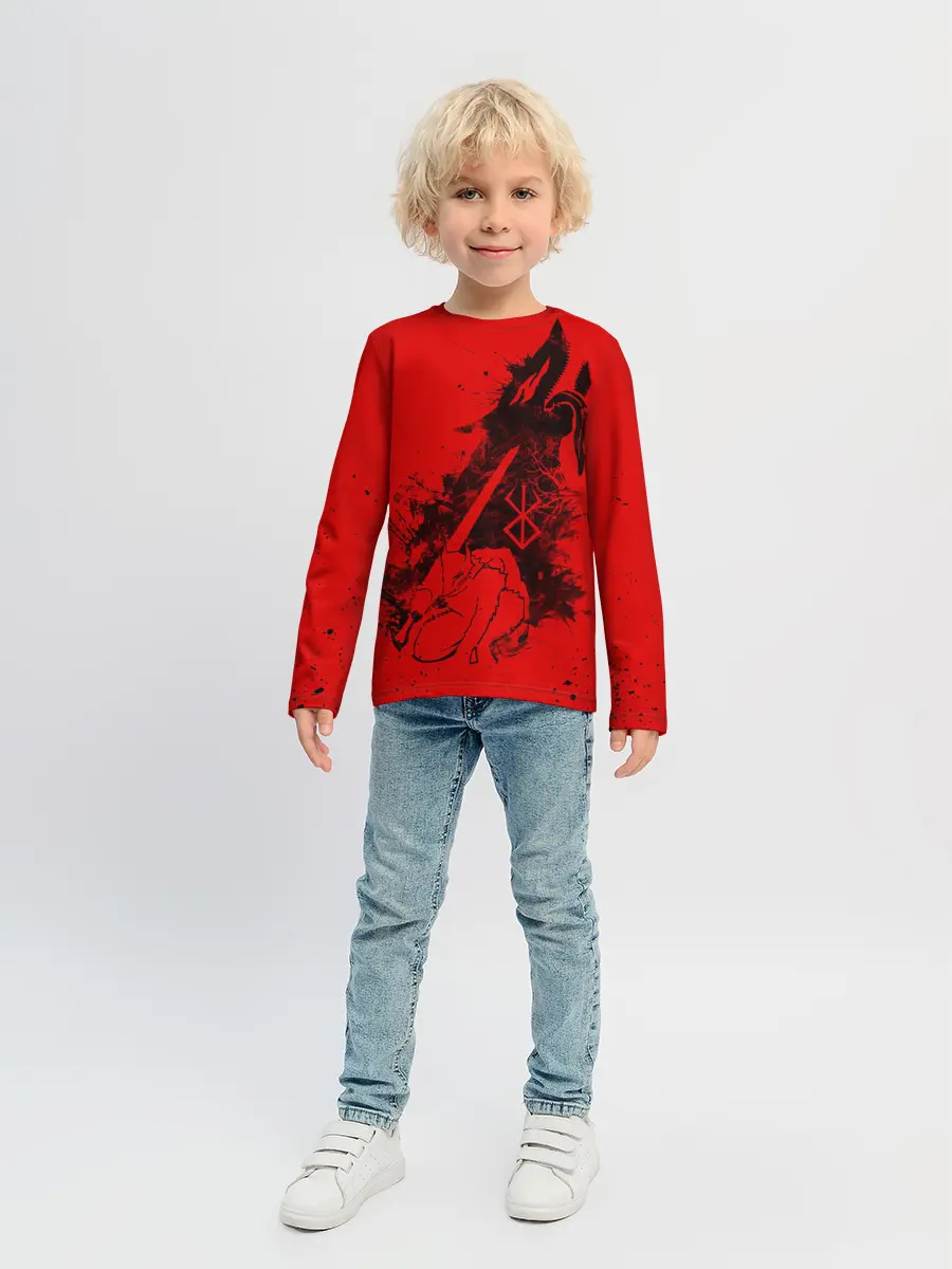 Детский лонгслив / БЕРСЕРК ГАТС С МЕЧОМ, ДОСПЕХИ