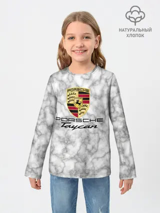 Детский лонгслив / [Porsche Taycan] - Как у Литвина
