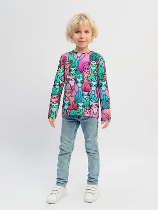 Детский лонгслив / Выставка котов