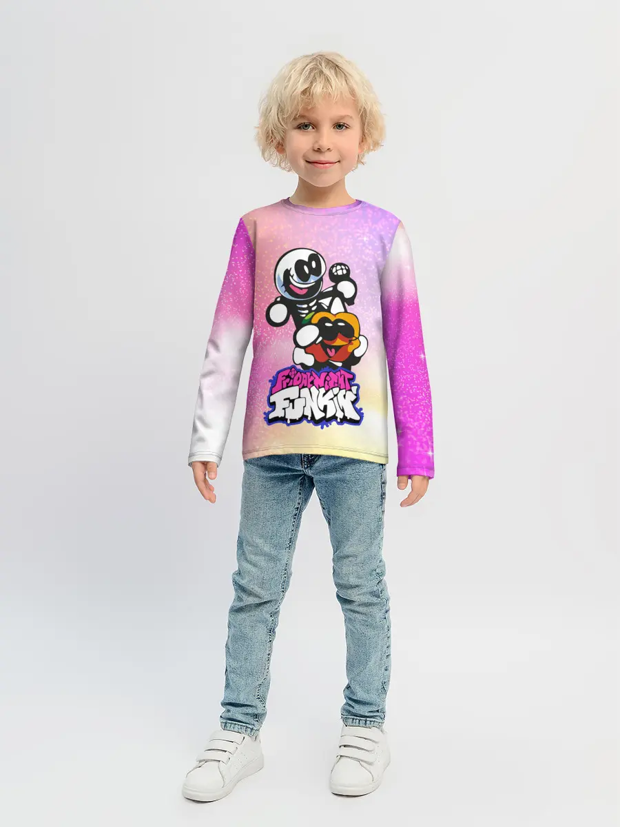 Детский лонгслив / Skid and Pump | Friday Night Funkin