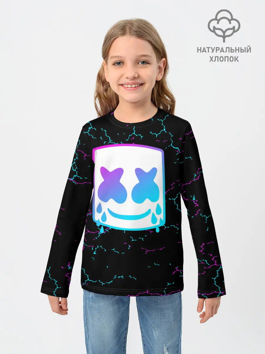Детский лонгслив / MARSHMELLO NEON | МАРШМЕЛЛО НЕОН.
