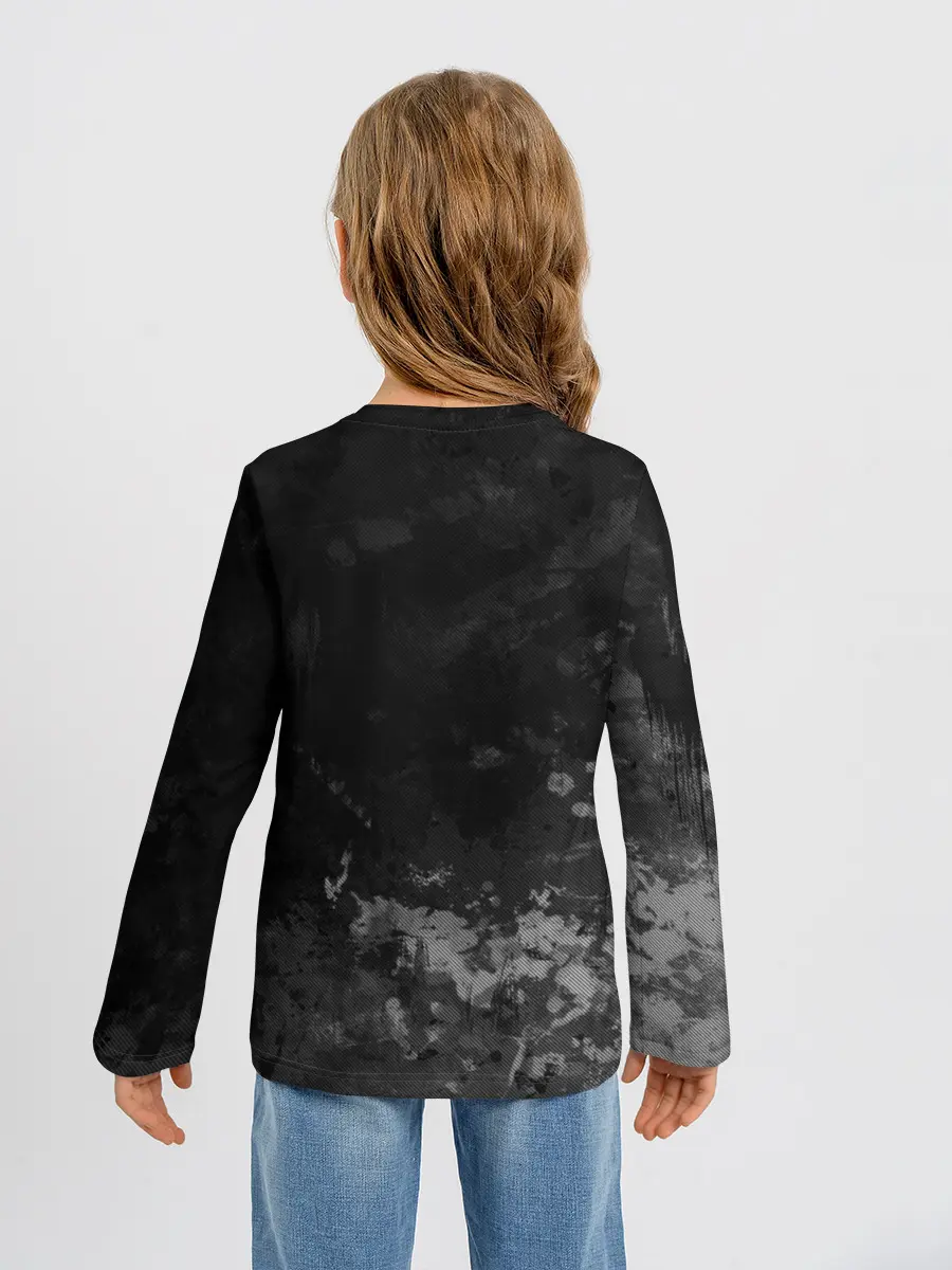 Детский лонгслив / Chevrolet, gray