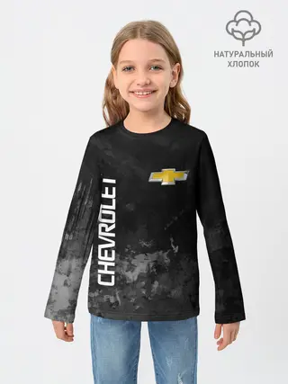 Детский лонгслив / Chevrolet, gray