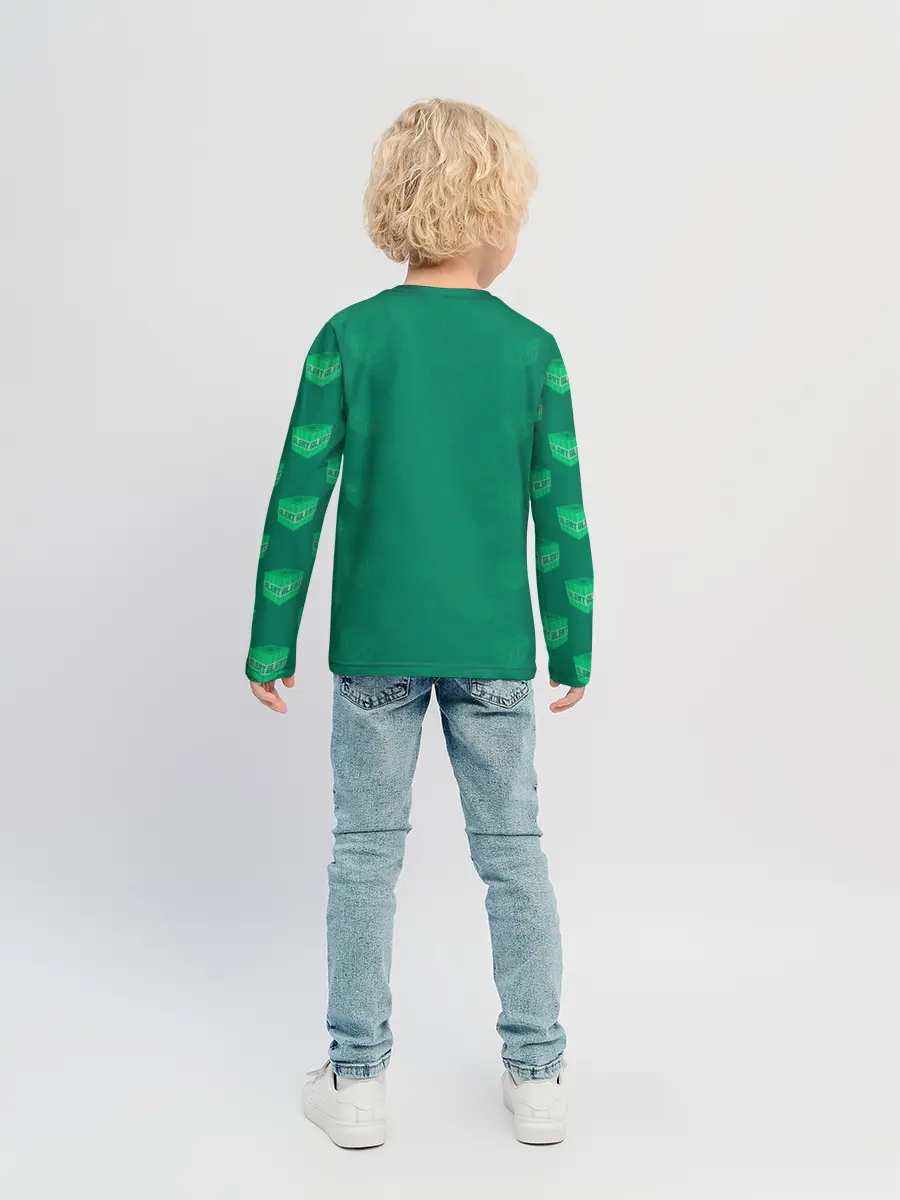 Детский лонгслив / Операция над Крипером | Майнкрафт