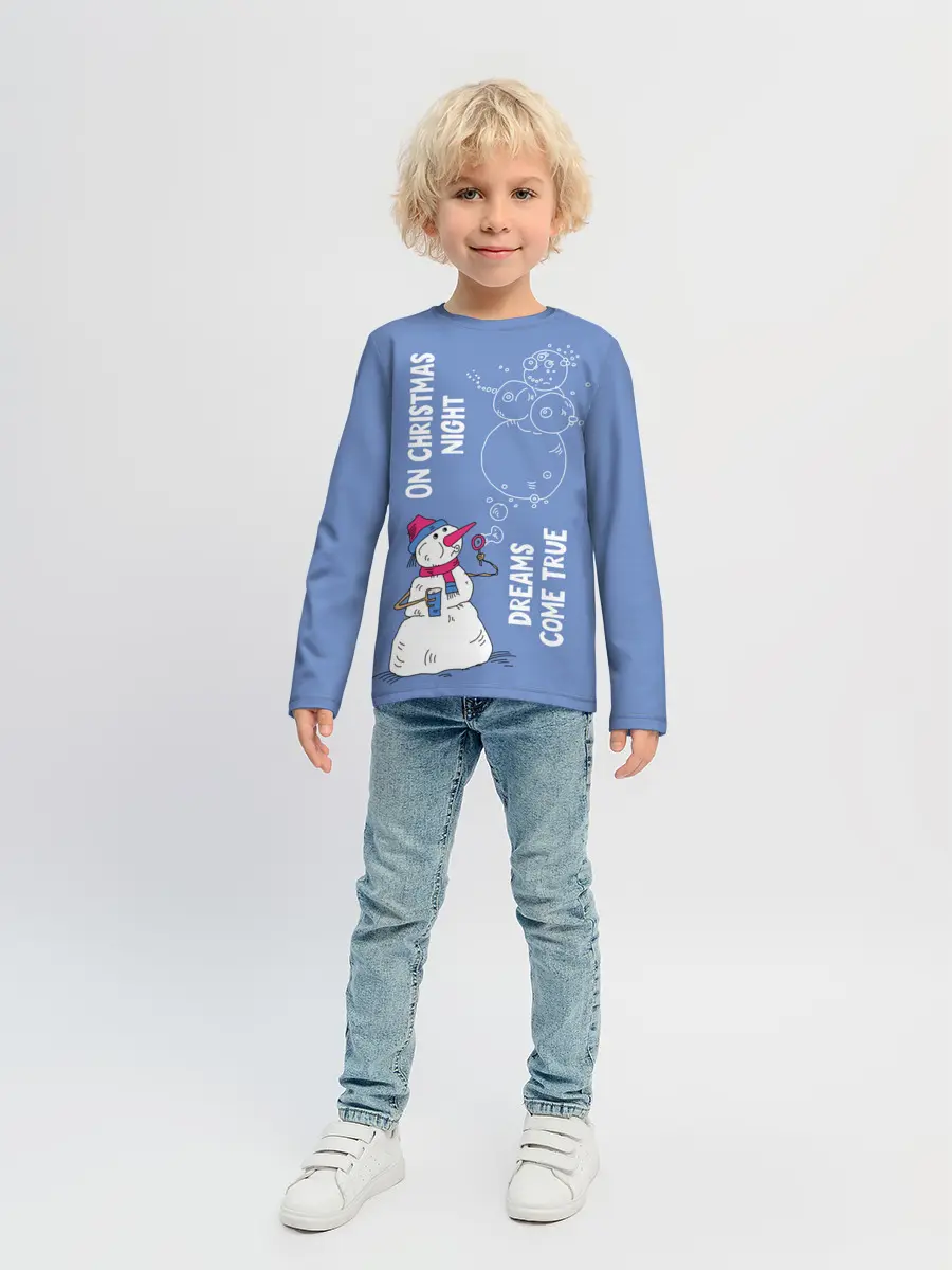 Детский лонгслив / На Рождество сбываются мечты