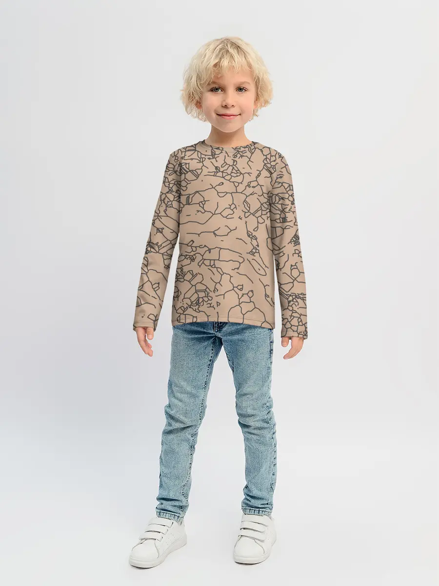 Детский лонгслив / Рисованный камень