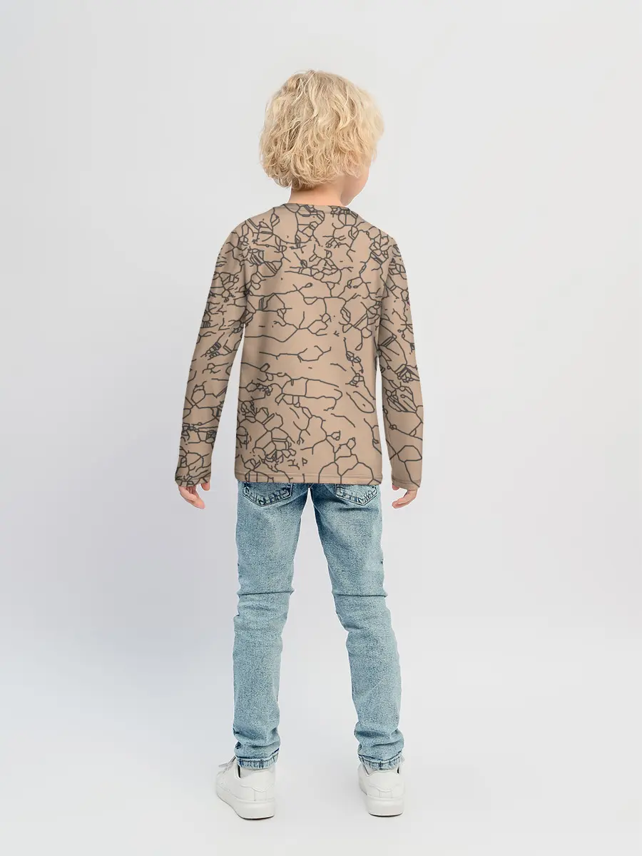 Детский лонгслив / Рисованный камень