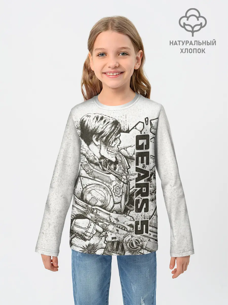 Детский лонгслив / Gears 5