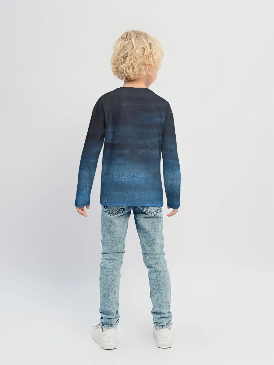 Детский лонгслив / Темнота глубины