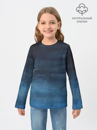 Детский лонгслив / Темнота глубины