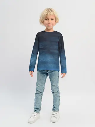 Детский лонгслив / Темнота глубины