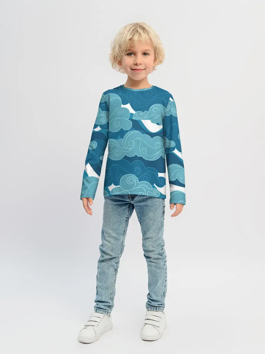 Детский лонгслив / Облака Греции