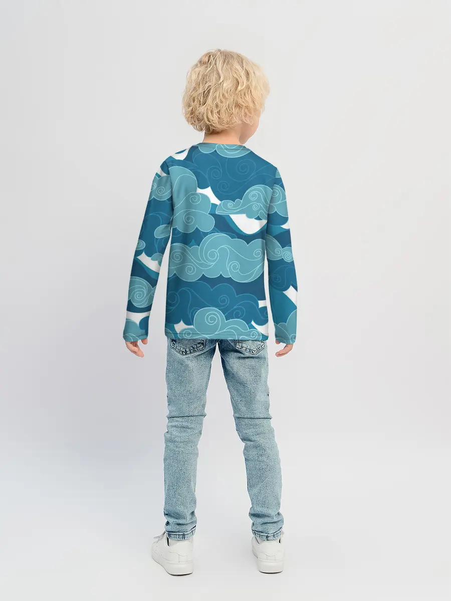 Детский лонгслив / Облака Греции