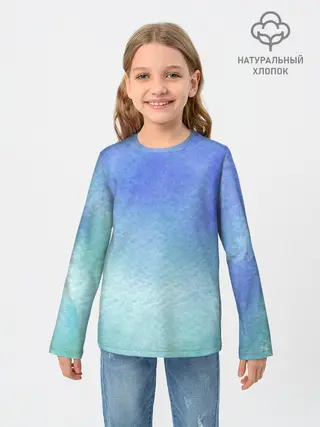 Детский лонгслив / Небесная синева