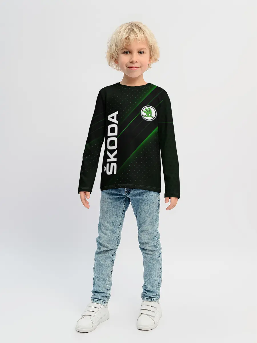 Детский лонгслив / SKODA, ШКОДА