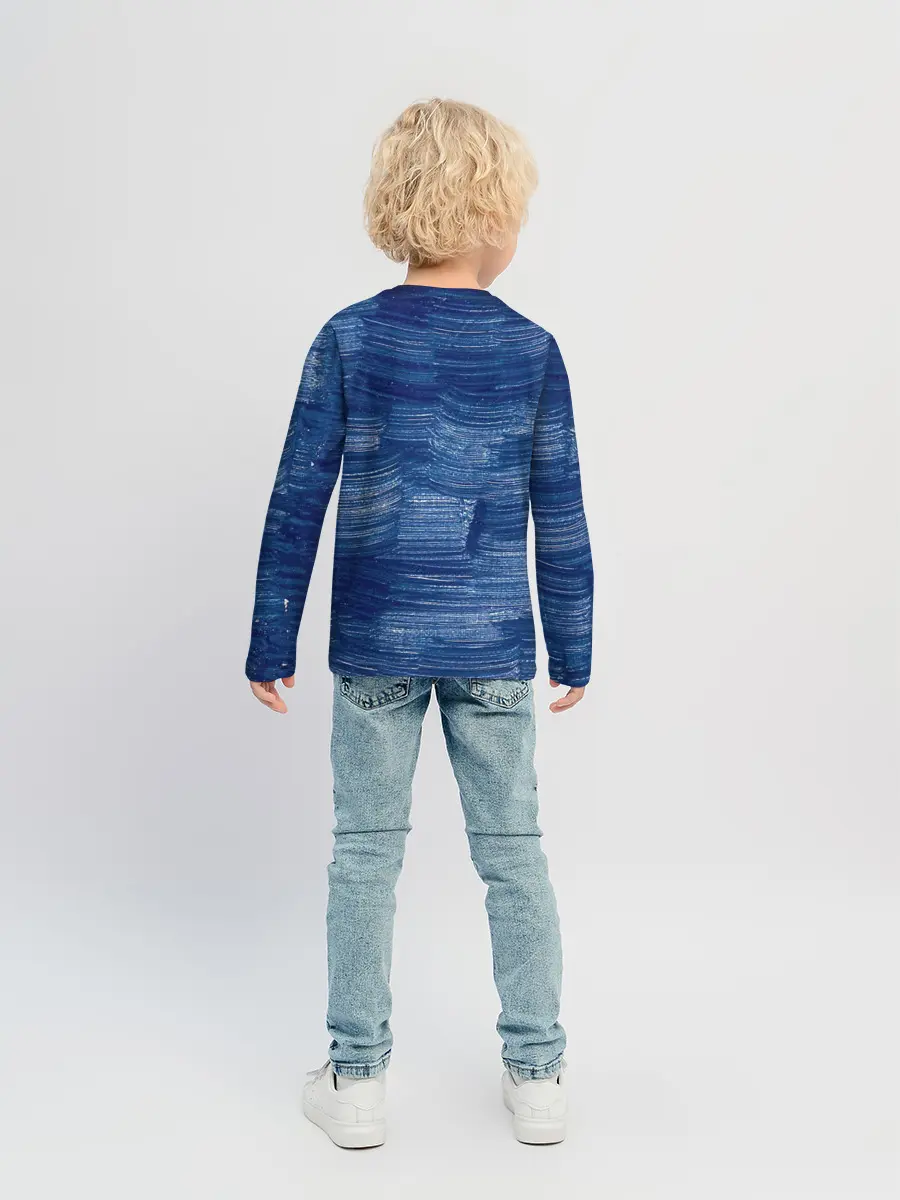 Детский лонгслив / Акриловые мазки