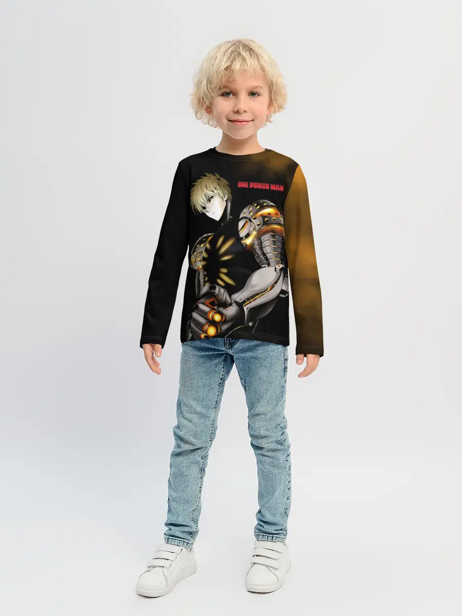 Детский лонгслив / Стальной Генос One Punch-Man