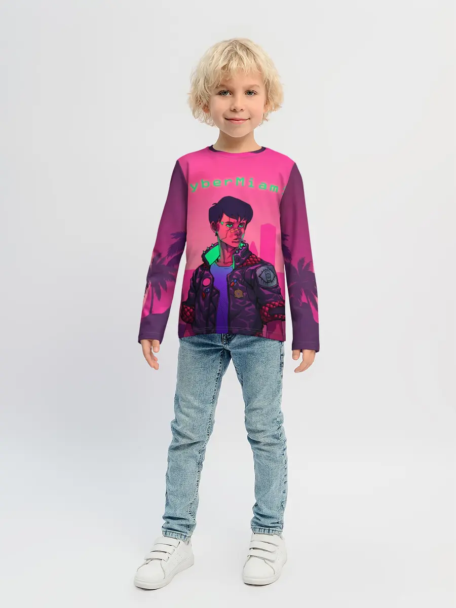 Детский лонгслив / CyberMiami