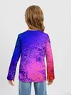 Детский лонгслив / Абстрактный пурпурно-синий