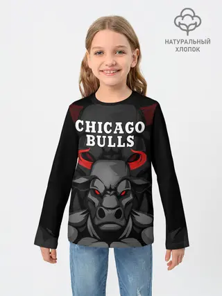 Детский лонгслив / CHICAGO BULLS ЯРОСТНЫЙ БЫК